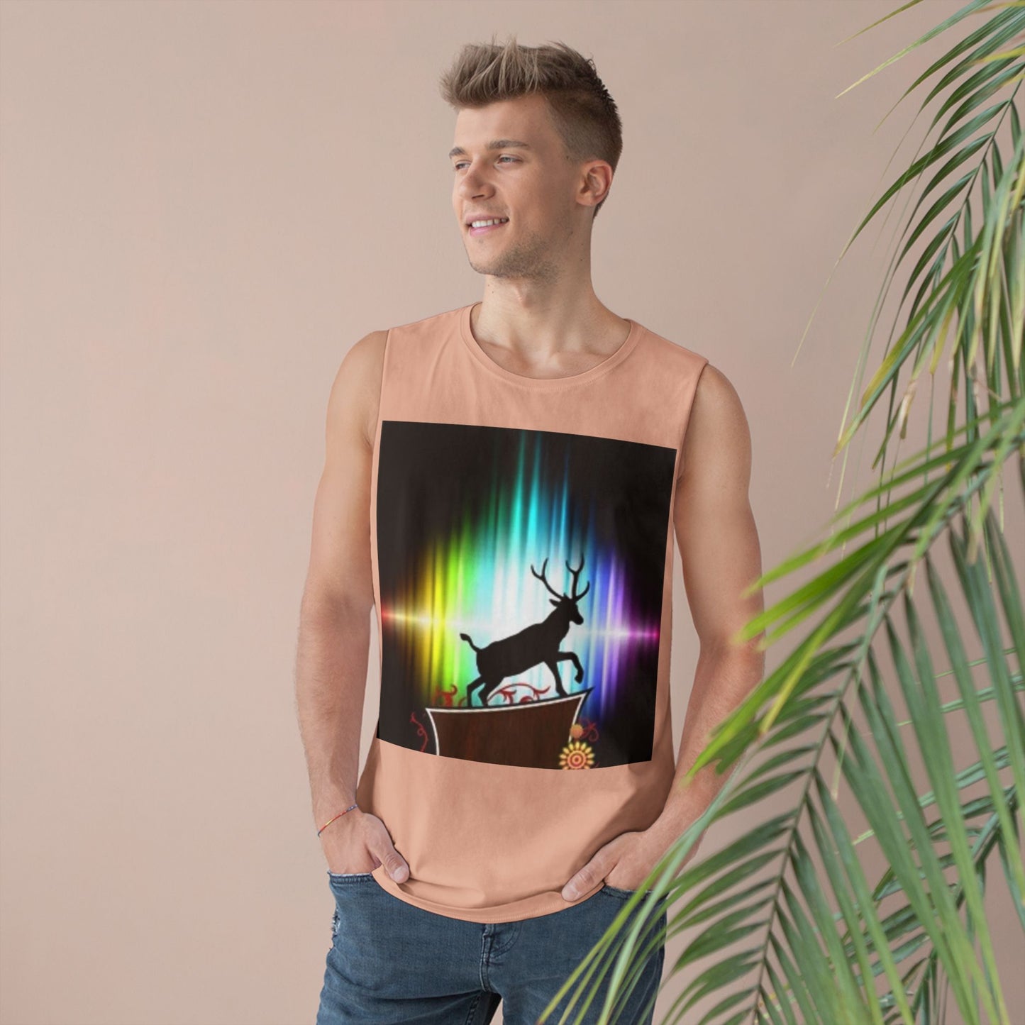 Unisex Artistic Spiderweb & Eagle Tank Top - Unique Graphic Sleeveless Tee for Nature Lovers