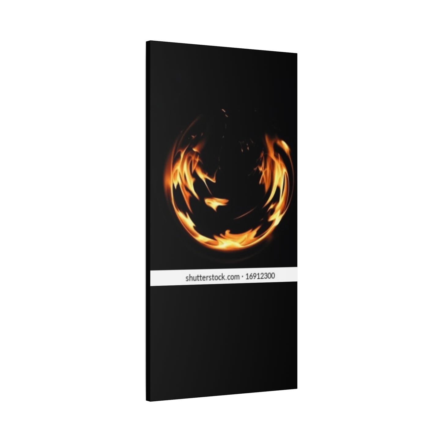 Fire Swirl Matte Canvas Art - Stretched 1.25" Gallery Wrap