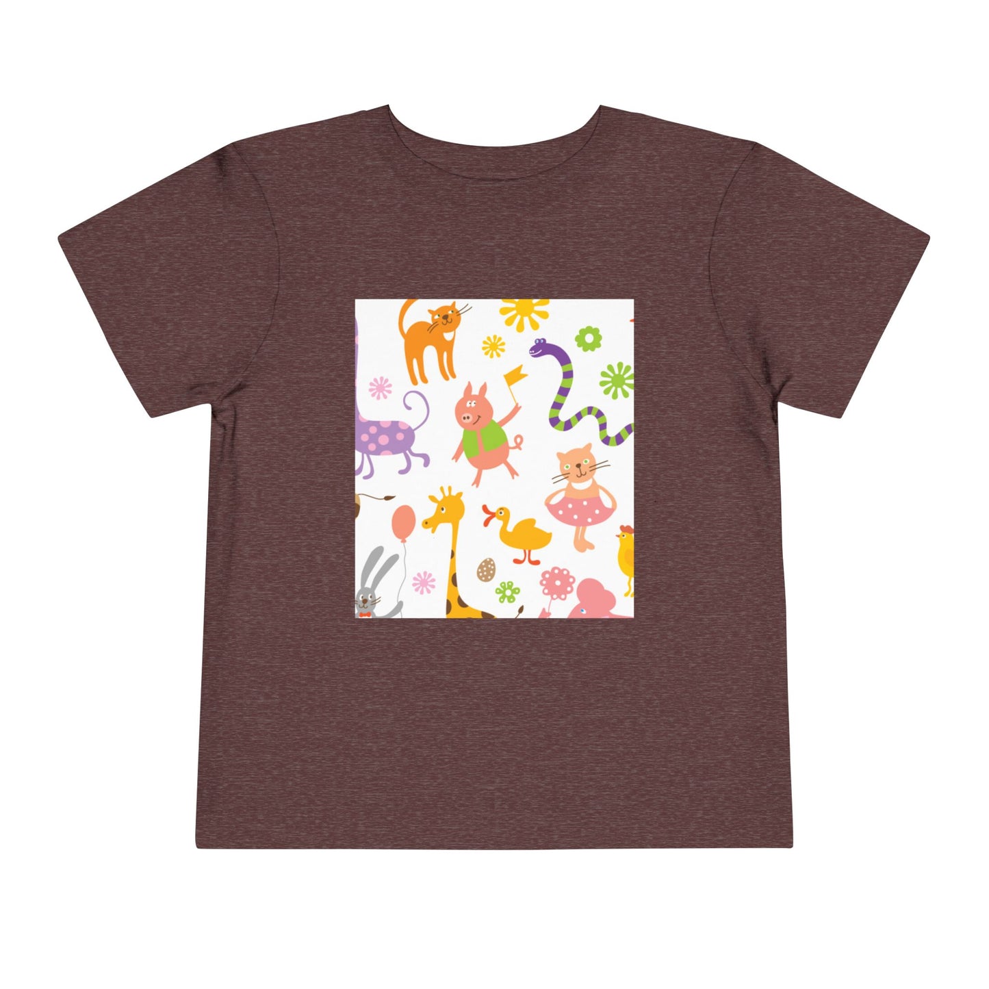 Playful Toddler Tee with Fun Animal Prints