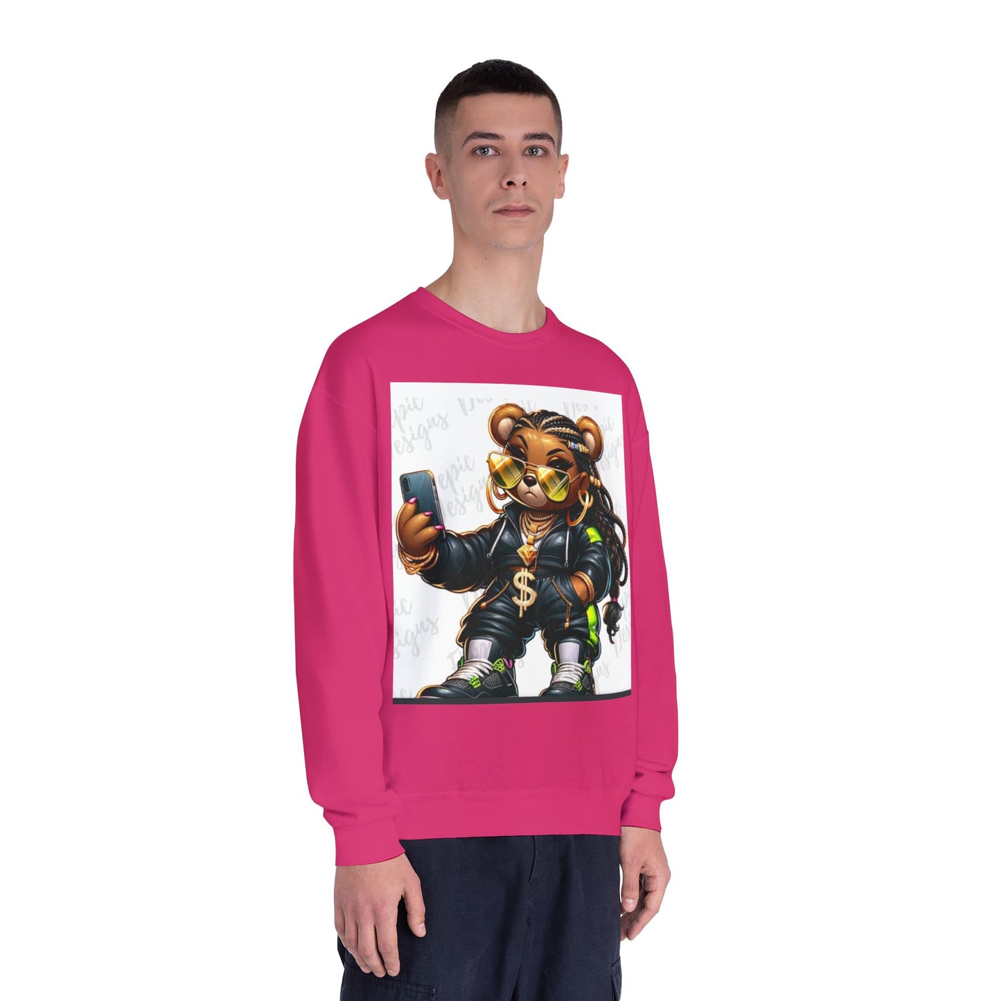 Street Style Bear Crewneck Sweatshirt - Unisex Urban Fashion