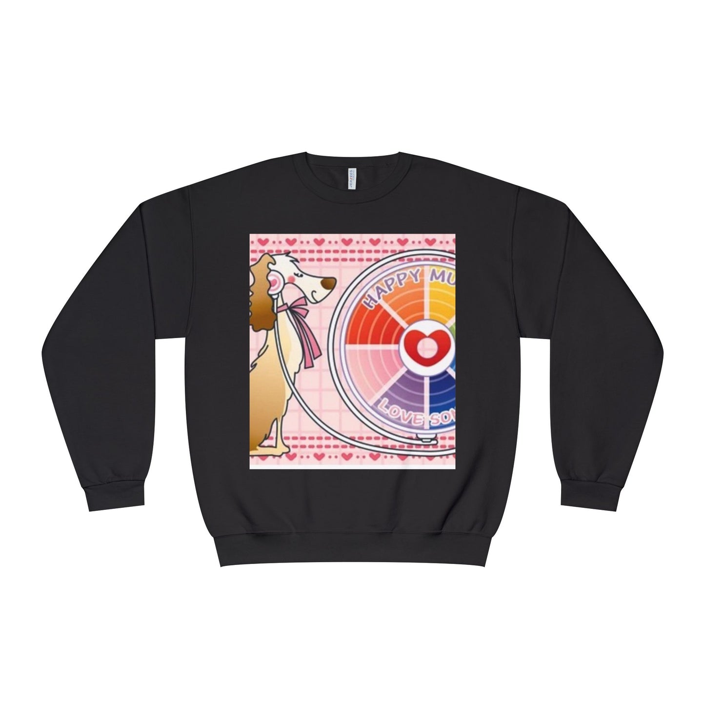 Happy Mood Love Sound Unisex Crewneck Sweatshirt