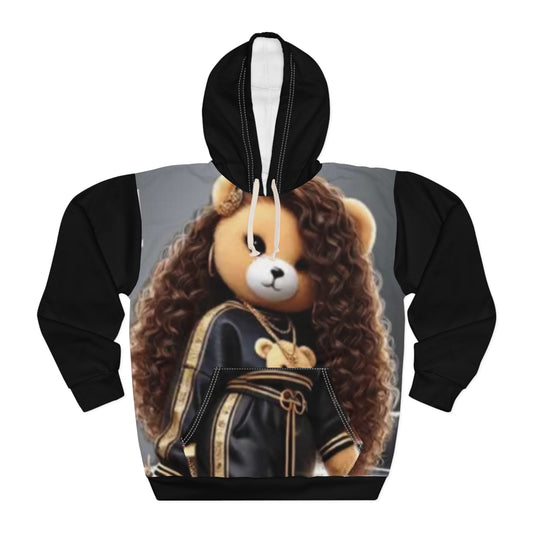 Trendy Bear Graphic Unisex Pullover Hoodie - Cozy Fashion for Trendsetters