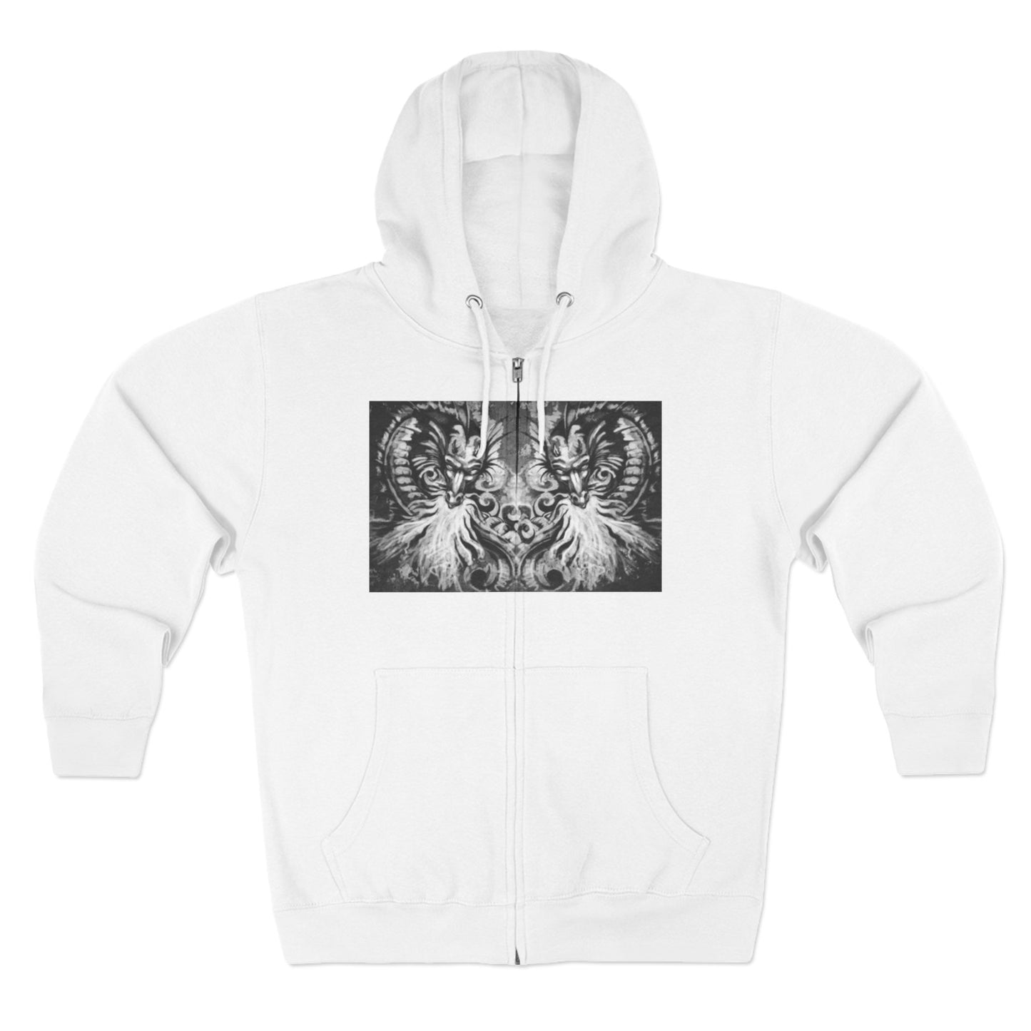 Colorful Artistic Unisex Zip Hoodie - Vibrant Design for Creative Souls