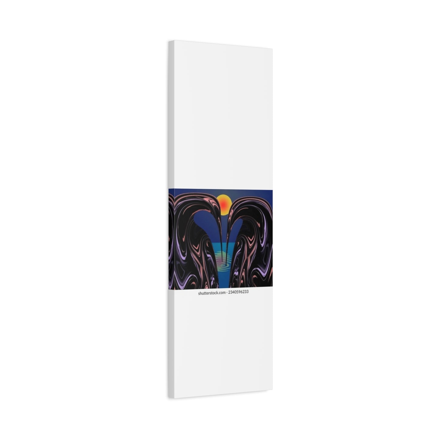 Romantic Abstract Canvas Art - Heart-Shaped Design for Home Decor