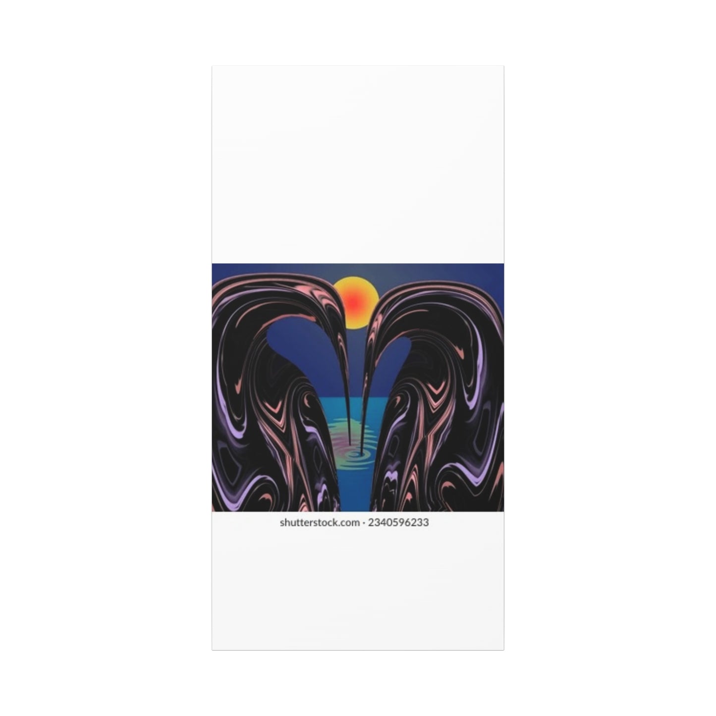 Romantic Abstract Canvas Art - Heart-Shaped Design for Home Decor