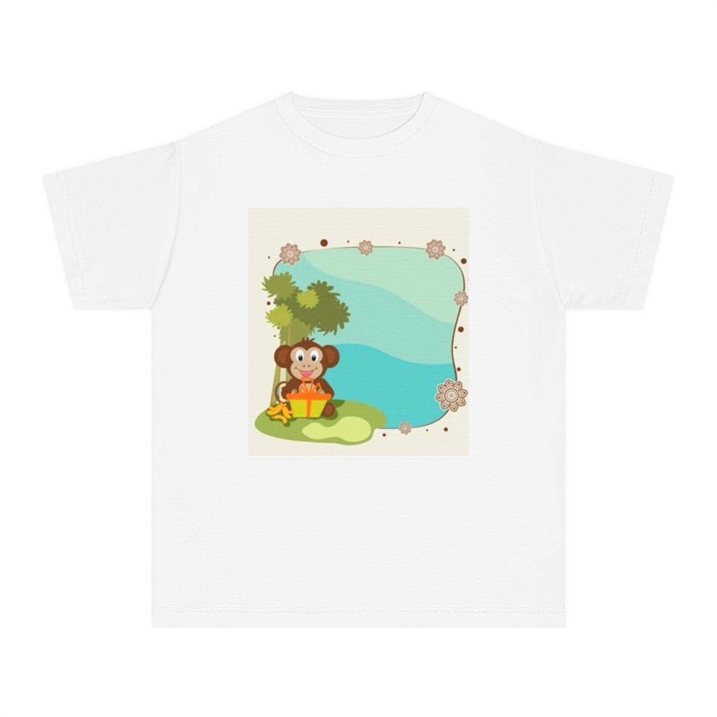 Cute Monkey Youth Midweight Tee - Perfect for Playful Days