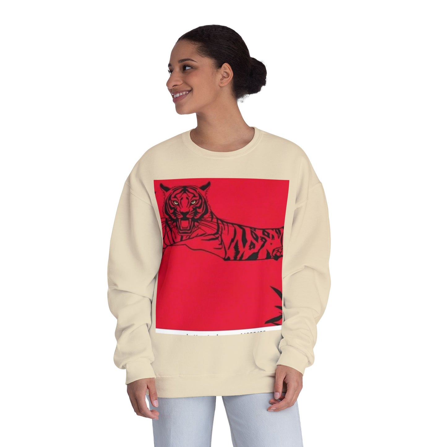 Bold Tiger Graphic Unisex Sweatshirt - Chill Vibes, Perfect for Every Occasion