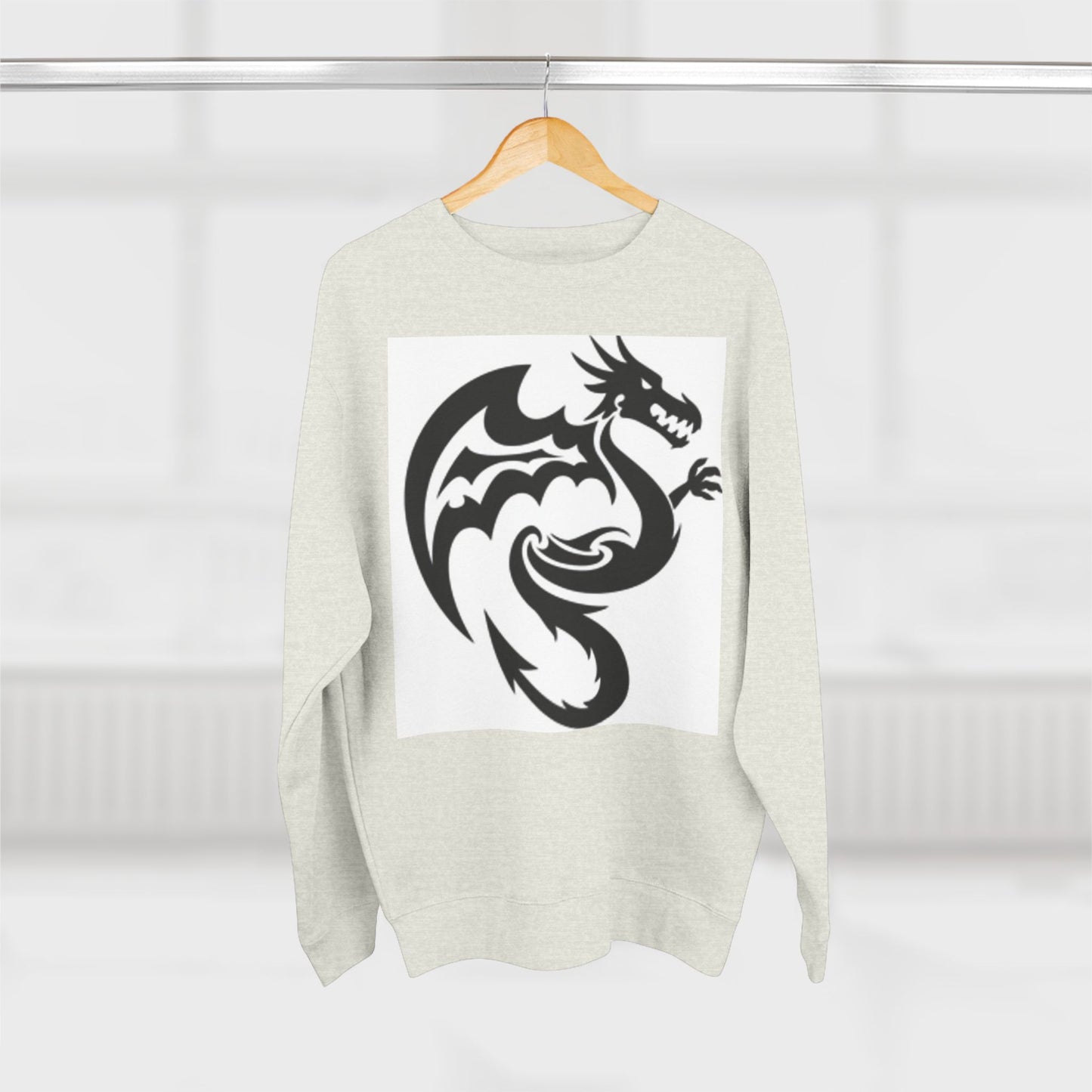 Unisex Dragon Graphic Crewneck Sweatshirt - Stylish & Cozy for Fantasy Lovers