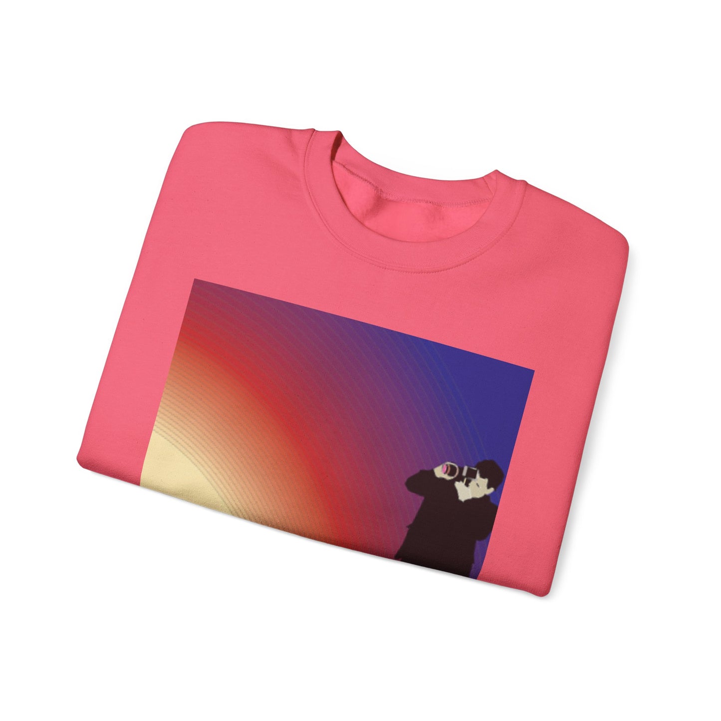 Vibrant Deer Sunset Unisex Crewneck Sweatshirt