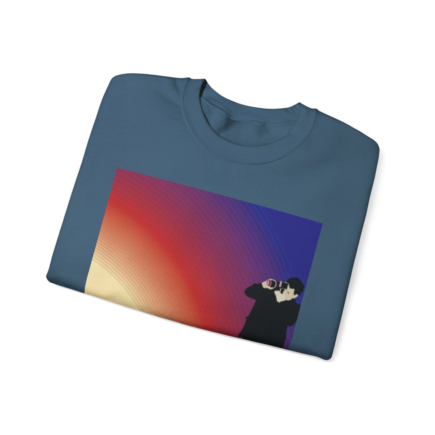 Vibrant Deer Sunset Unisex Crewneck Sweatshirt
