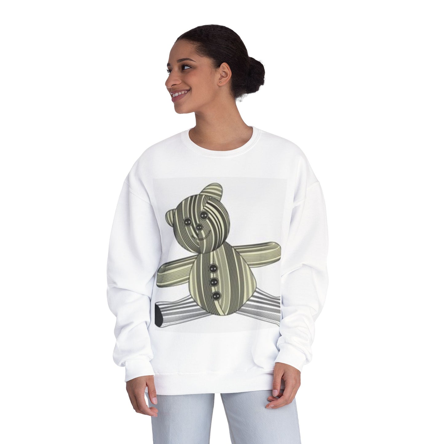 Cozy Teddy Bear Graphic Sweatshirt - Perfect for All Ages