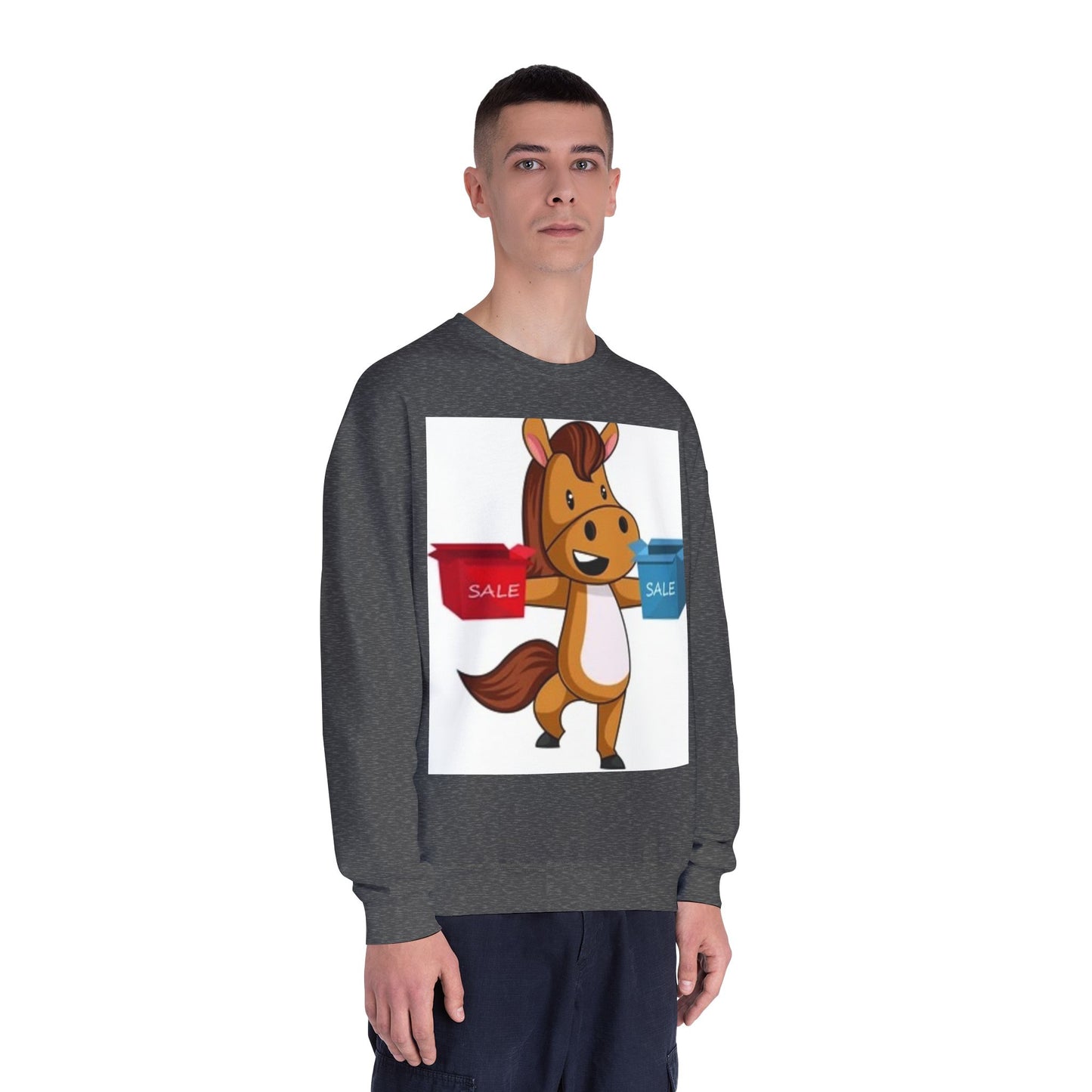 Funny Horse Sale Crewneck Sweatshirt | Unisex NuBlend®