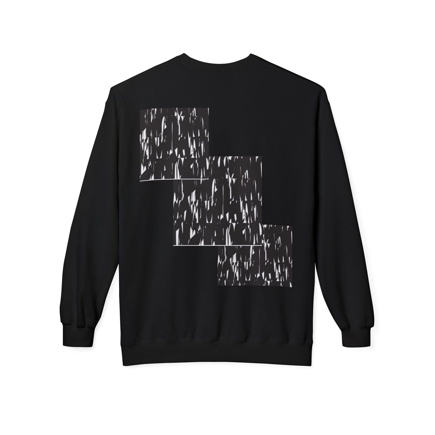 Modern Abstract Fleece Crewneck Sweatshirt - Cozy Unisex Apparel