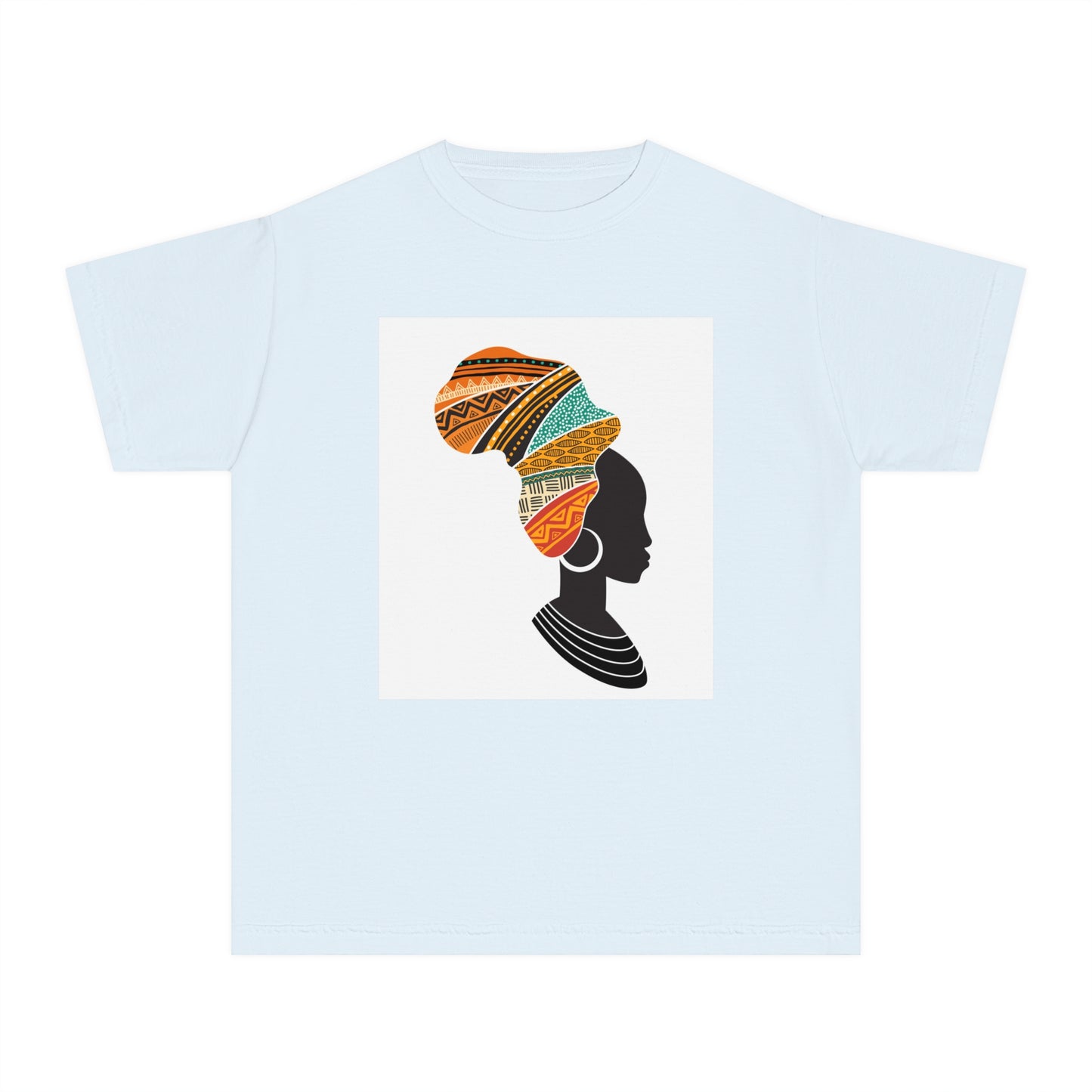 Youth Midweight Tee - African Heritage Design for Creative Kids