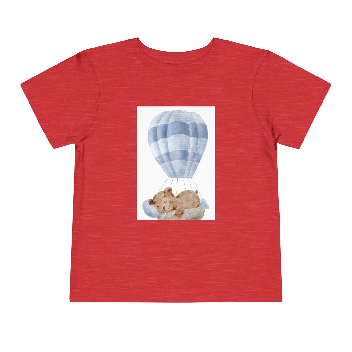 Cute Toddler Tee with Hot Air Balloon and Bear Design - Perfect for Playtime and Special Occasions