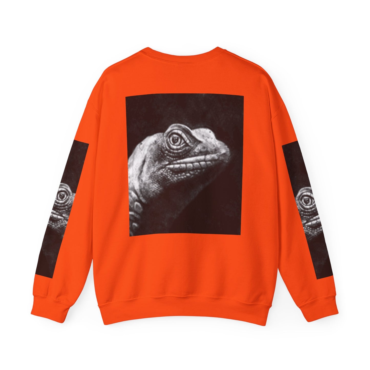 Unique Unisex Crewneck Sweatshirt with Bold Lizard Design