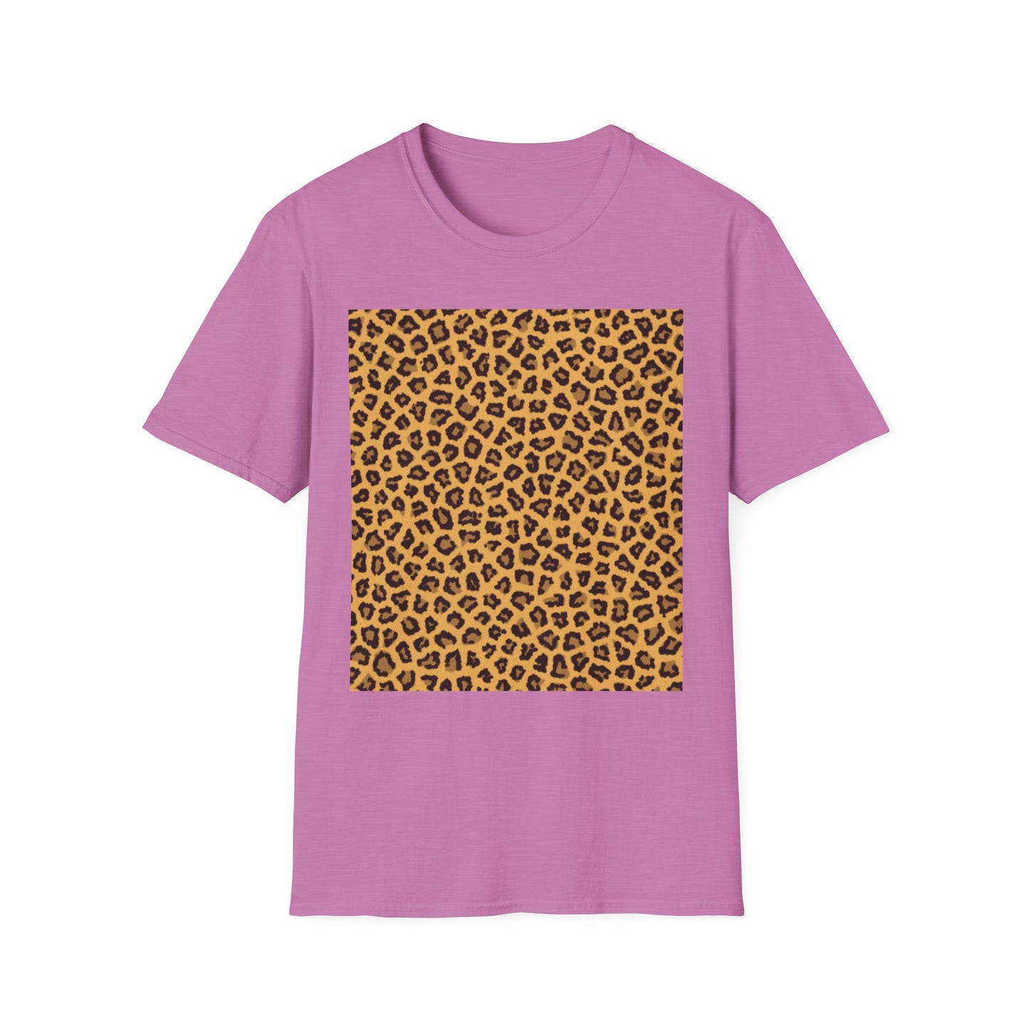 Leopard Print Unisex Softstyle T-Shirt - Trendy Casual Wear