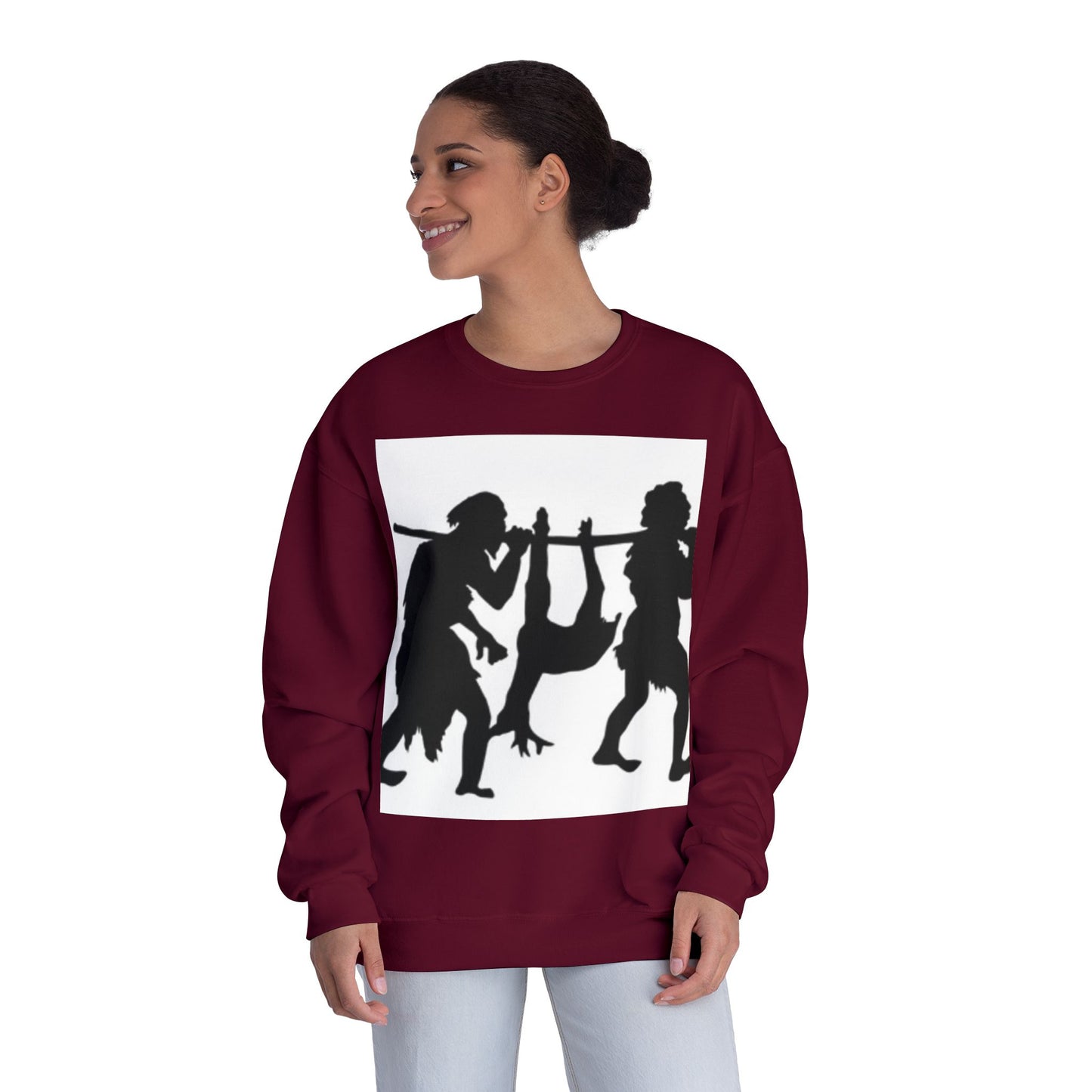 Caveman Humor Unisex Crewneck Sweatshirt - Fun Graphic Design