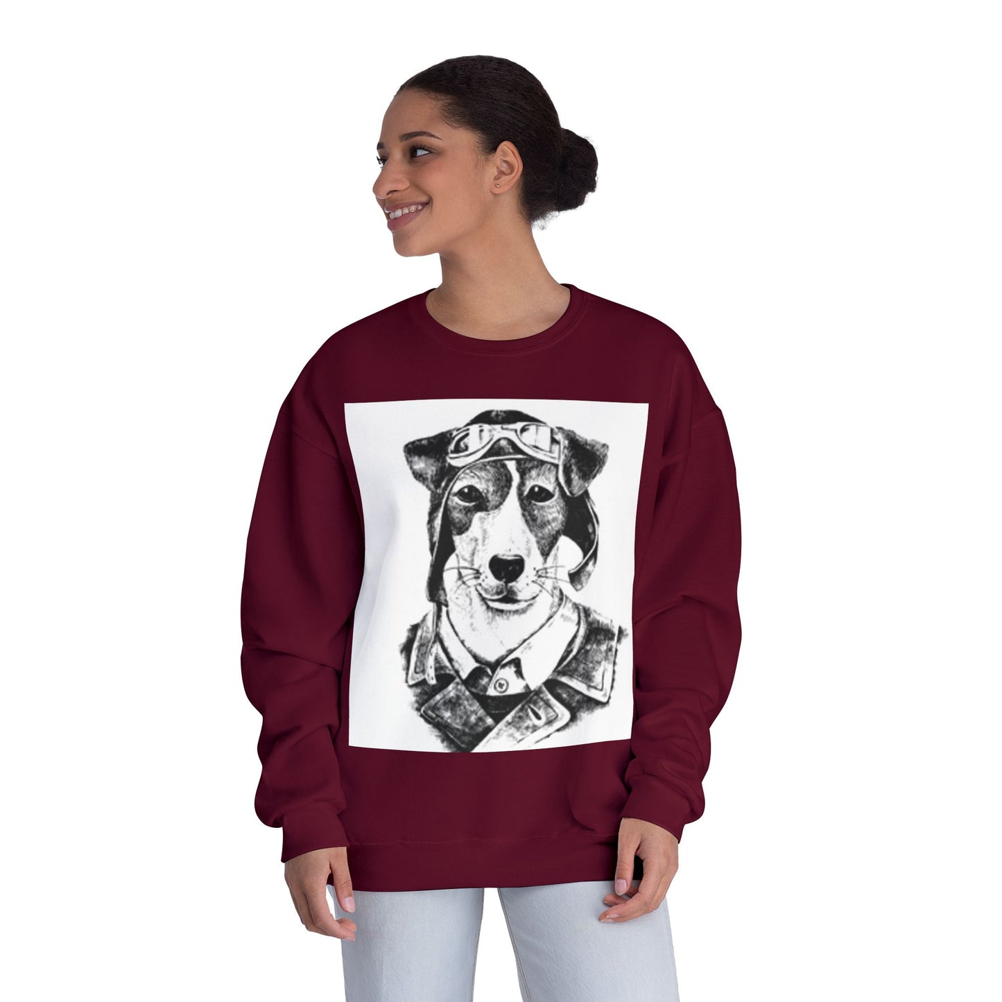 Pilot Dog Unisex Crewneck Sweatshirt - Cozy Pet Lover's Gift