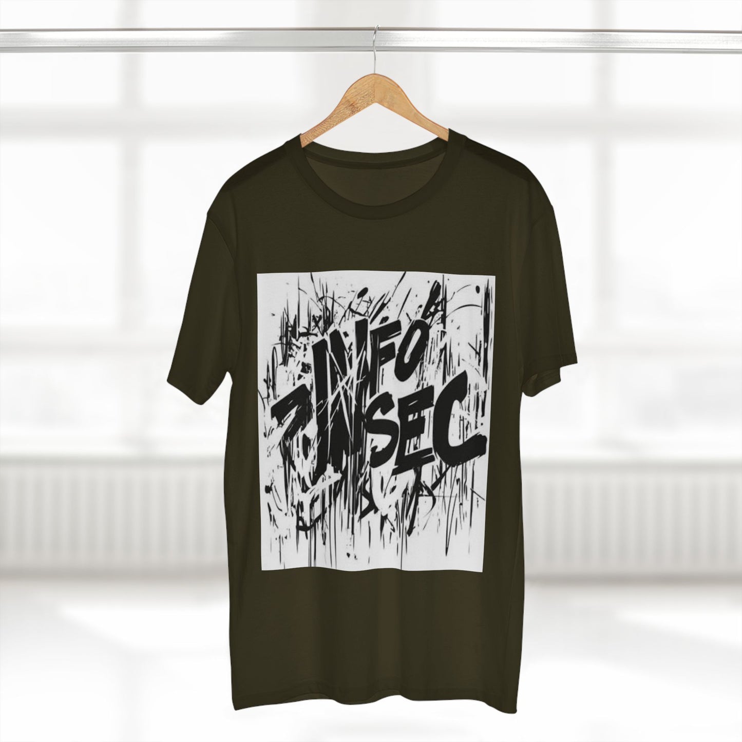 Trendy Graphic Tee with 'INFO SEC' Design – Perfect for Casual Wear or Cybersecurity Fans