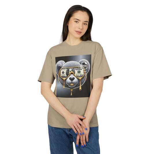 Cool Panda Money Art Unisex Heavy Faded Tee