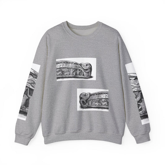 Artistic Unisex Heavy Blend™ Crewneck Sweatshirt - Vintage-Inspired Graphic Design