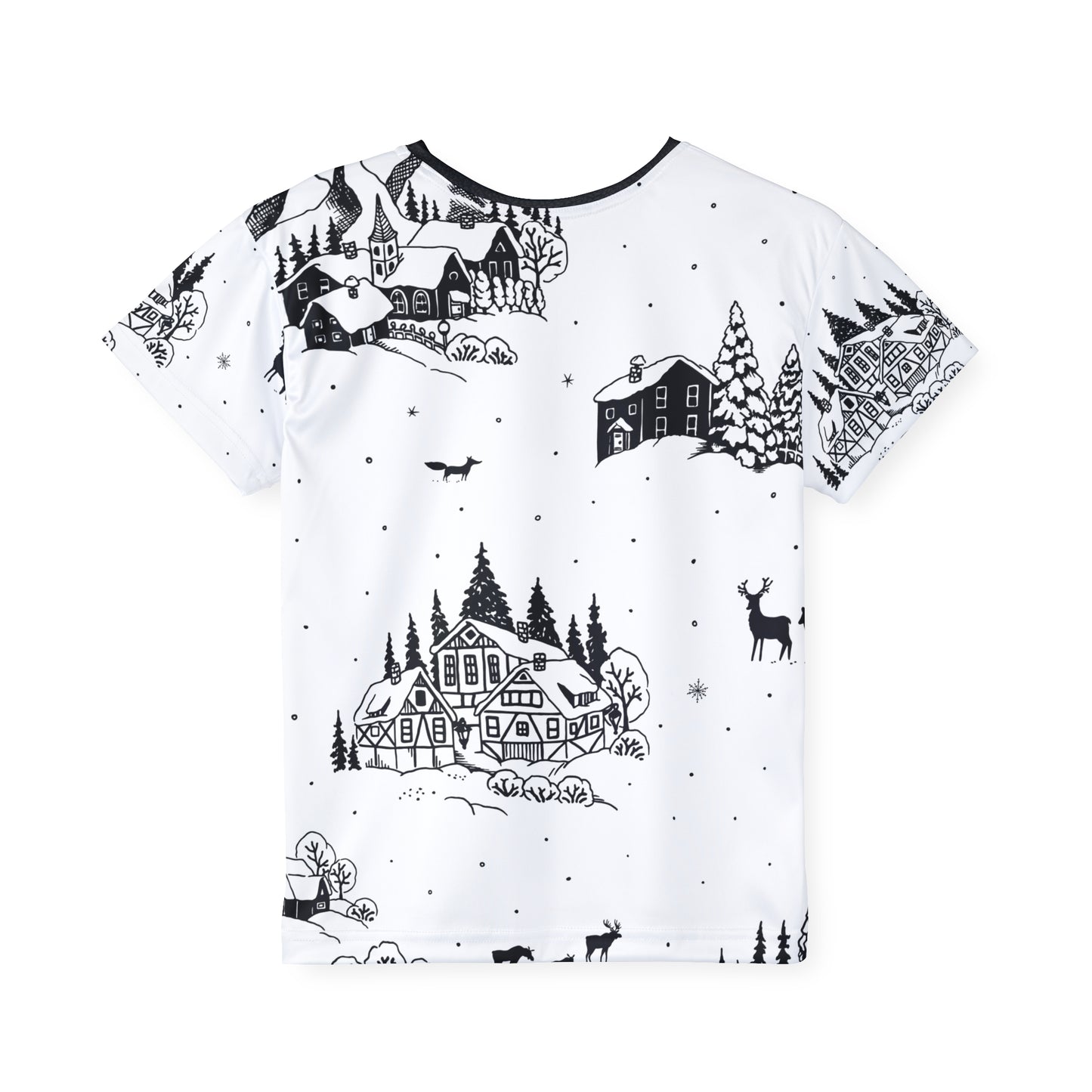 Kids Winter Sports Jersey - Cozy Holiday Design
