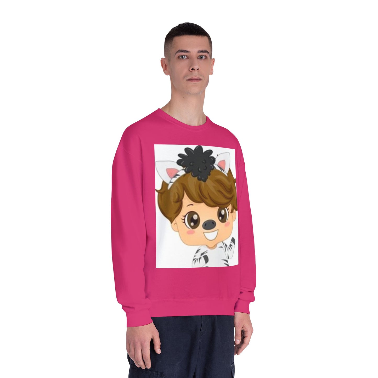 Cute Cartoon Animal Crewneck Sweatshirt for Kids