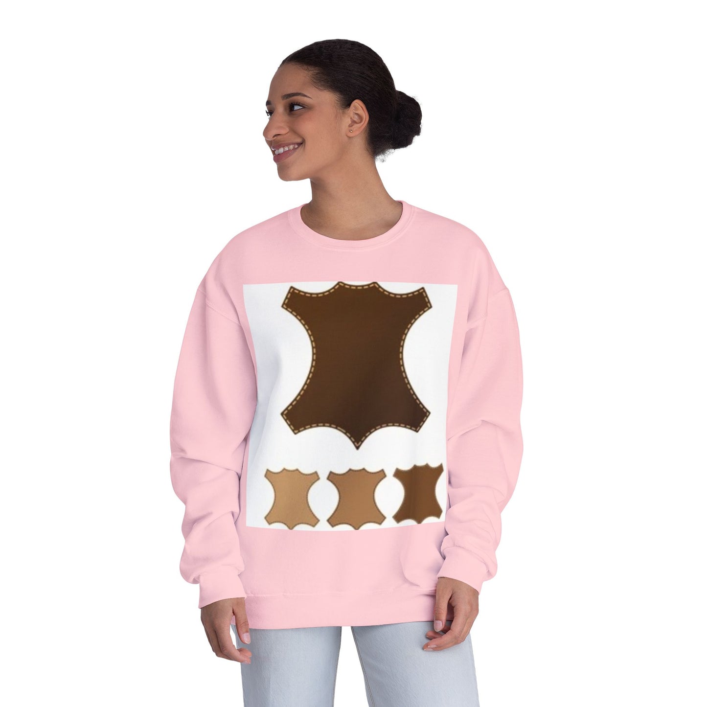Artisan Leather Pattern Unisex Crewneck Sweatshirt