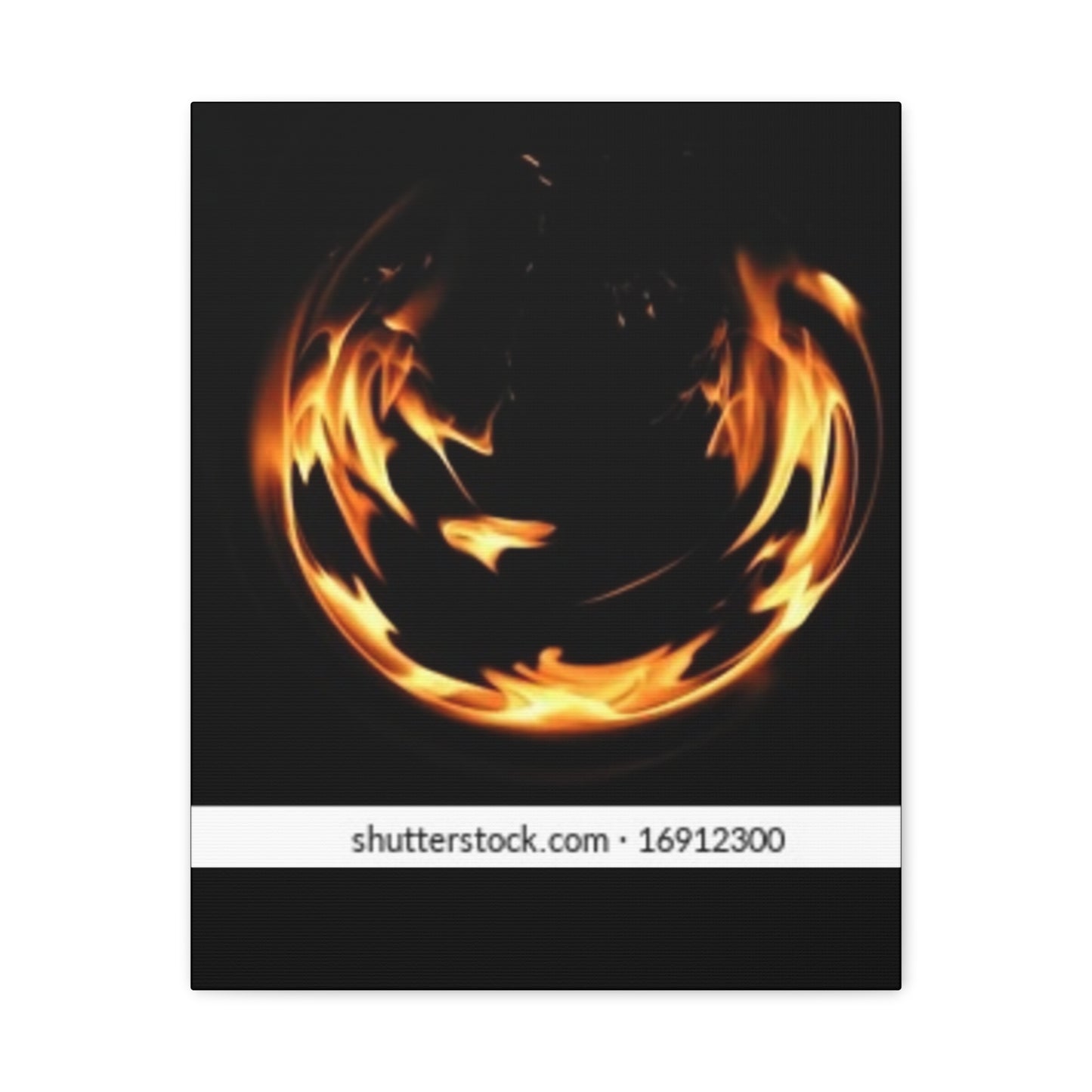 Fire Swirl Matte Canvas Art - Stretched 1.25" Gallery Wrap