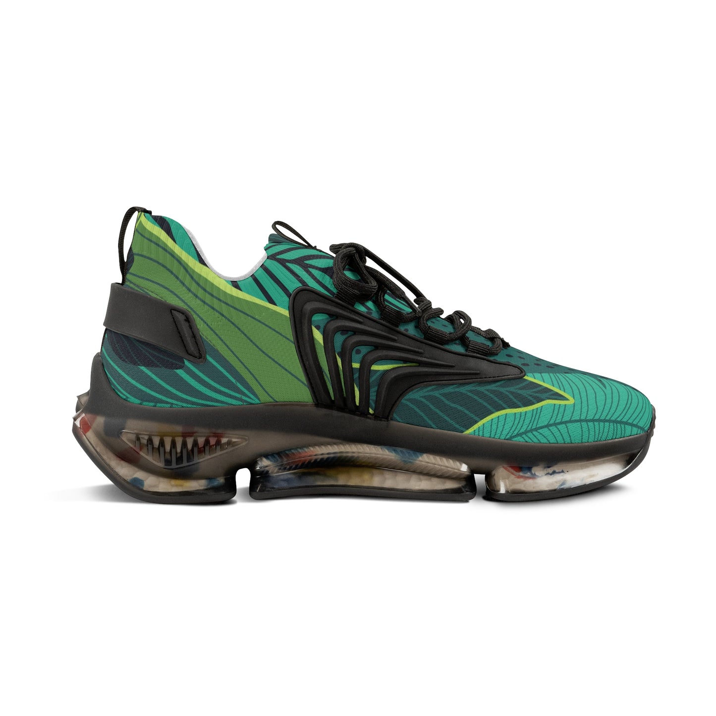 Tropical Men's Mesh Sneakers - Eco-Friendly Athletic Shoes for Outdoor Adventures