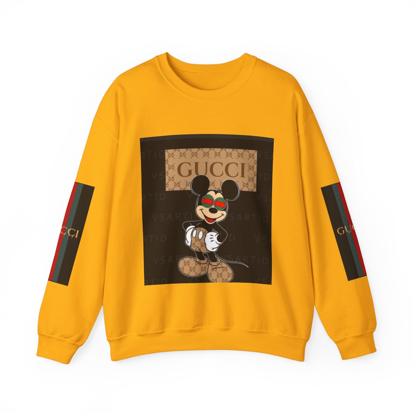 Gucci-Inspired Mickey Mouse Unisex Heavy Blend™ Crewneck Sweatshirt