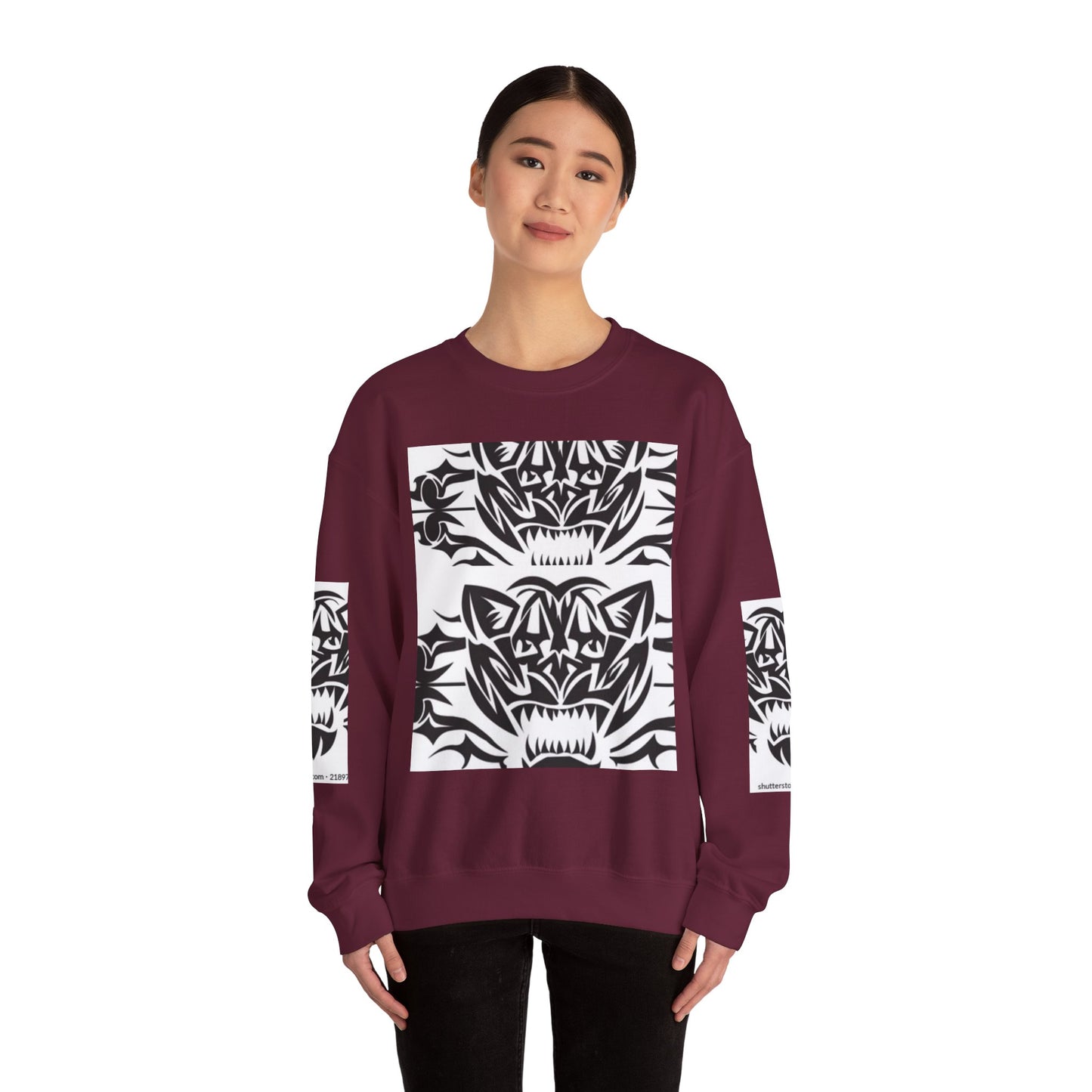Bold Tiger Graphic Unisex Sweatshirt - Fierce Animal Design