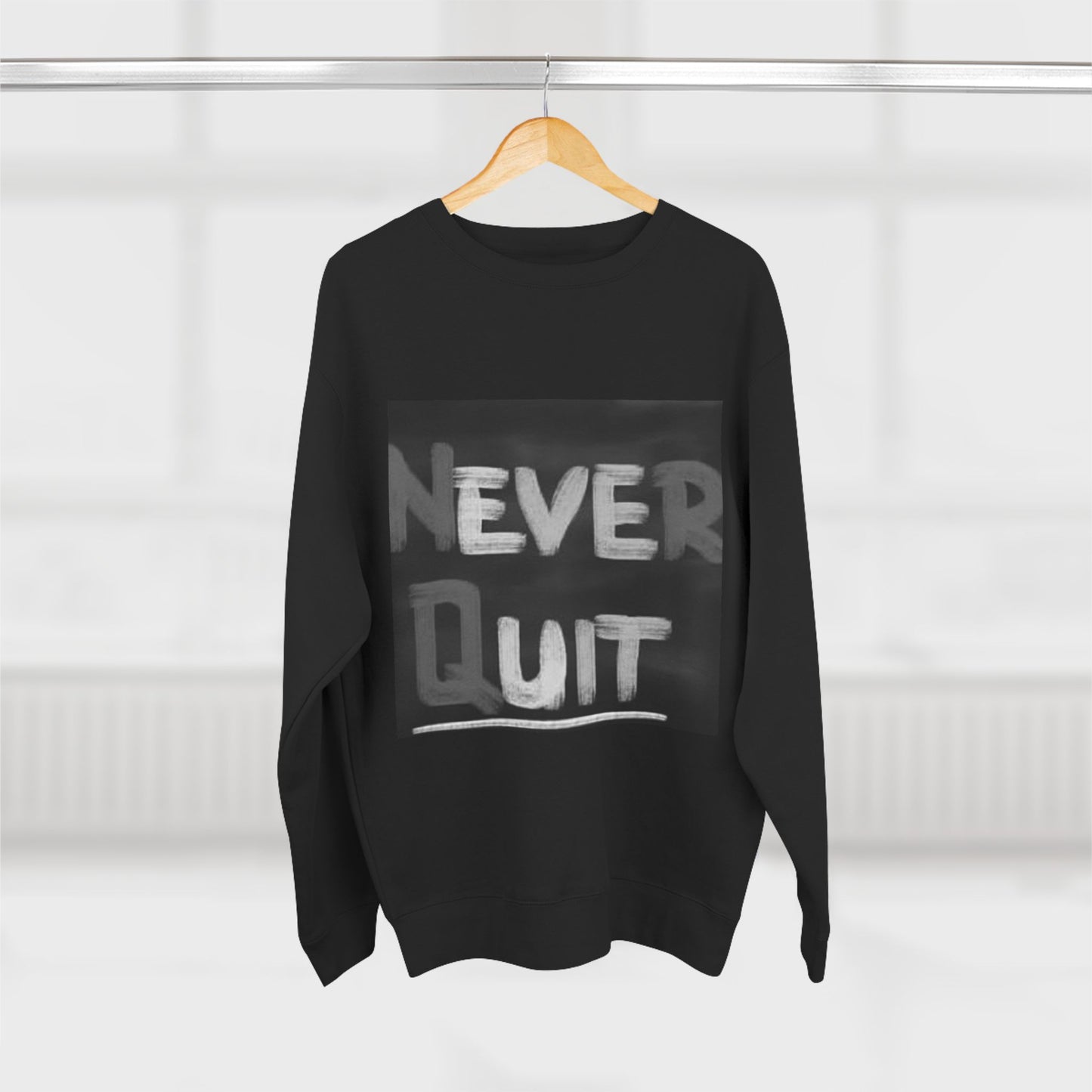 Artistic Black & White Floral Unisex Crewneck Sweatshirt