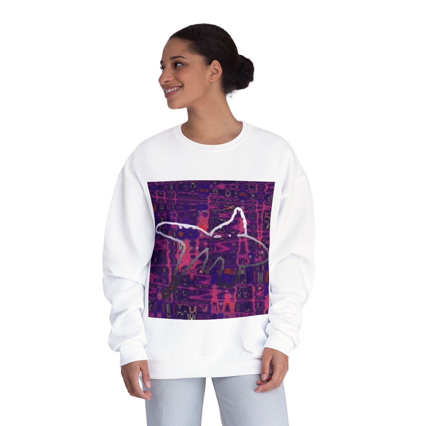 Artistic Crewneck Sweatshirt - Unisex Abstract Design for Cozy Comfort