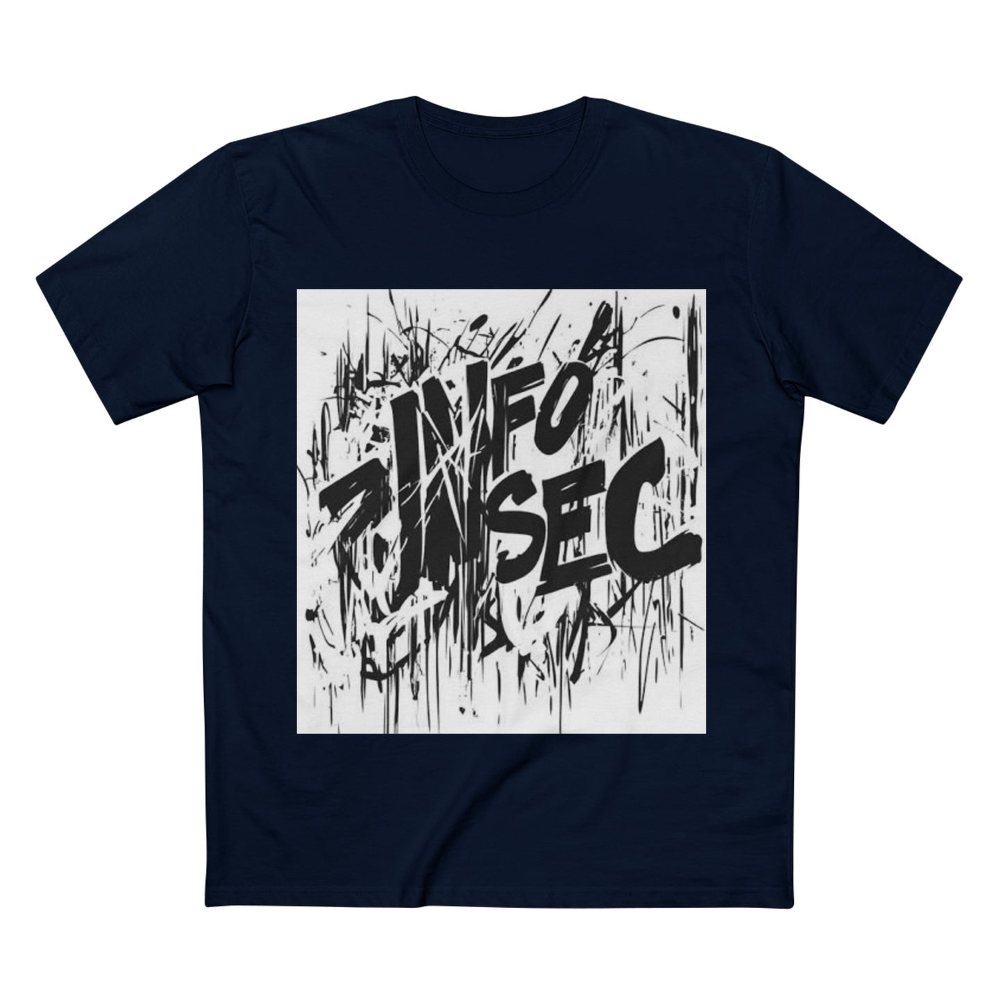 Trendy Graphic Tee with 'INFO SEC' Design – Perfect for Casual Wear or Cybersecurity Fans