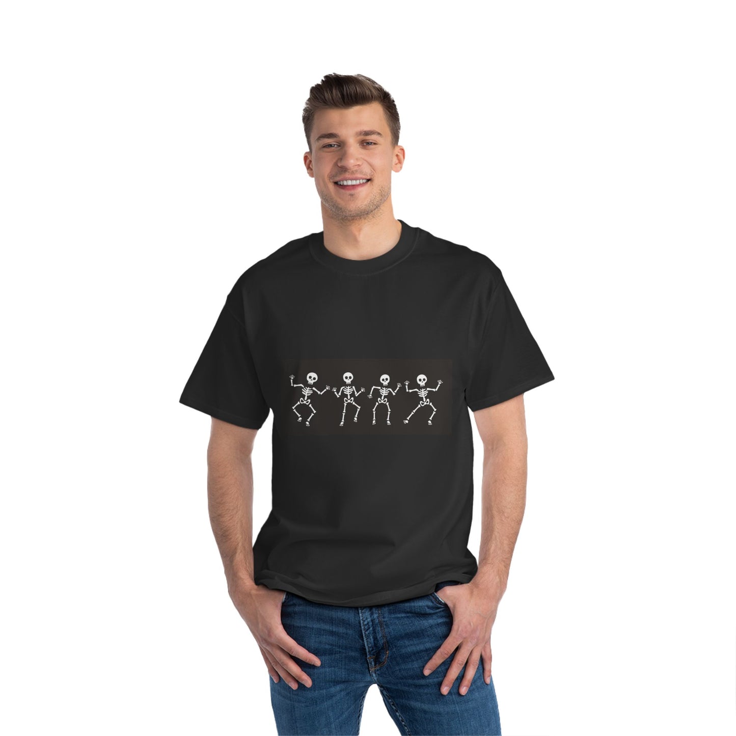 "Dance Like a Skeleton" Graphic Beefy-T® Short-Sleeve T-Shirt