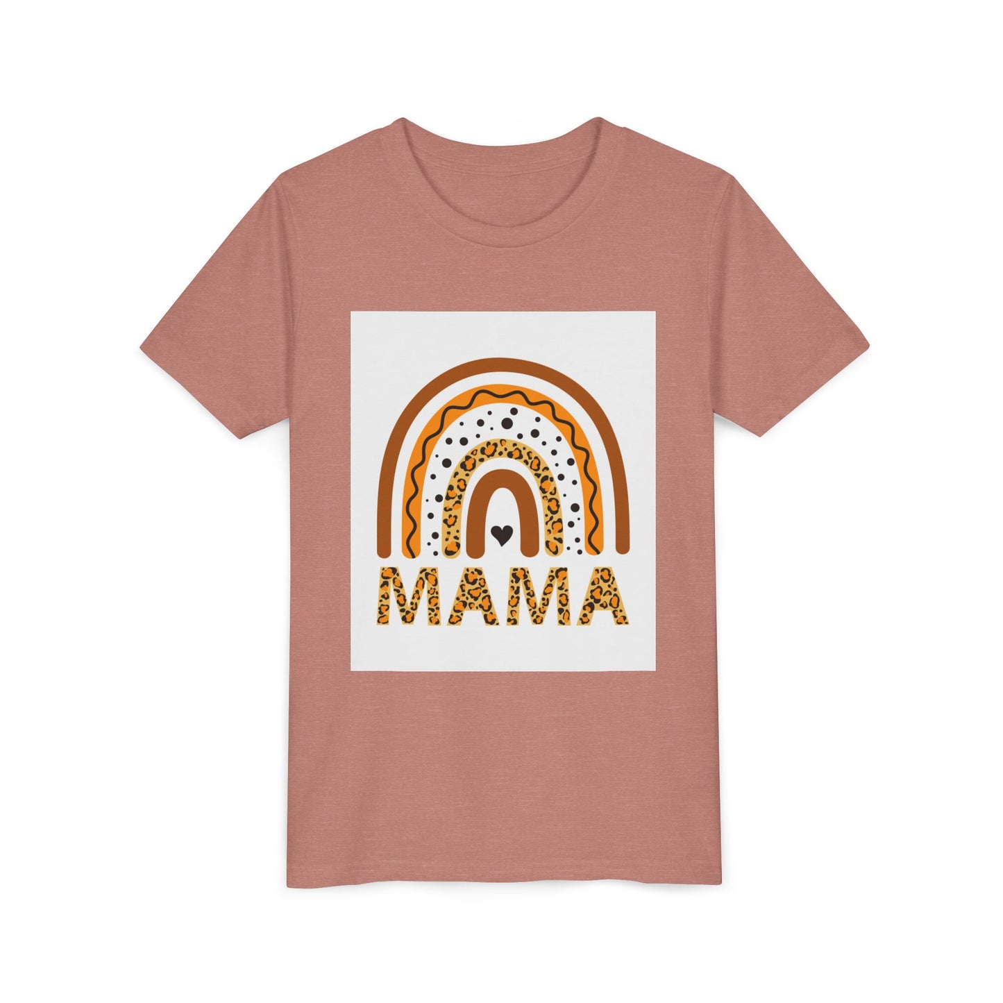 Mama Rainbow Youth Tee - Trendy Short Sleeve T-Shirt for Kids