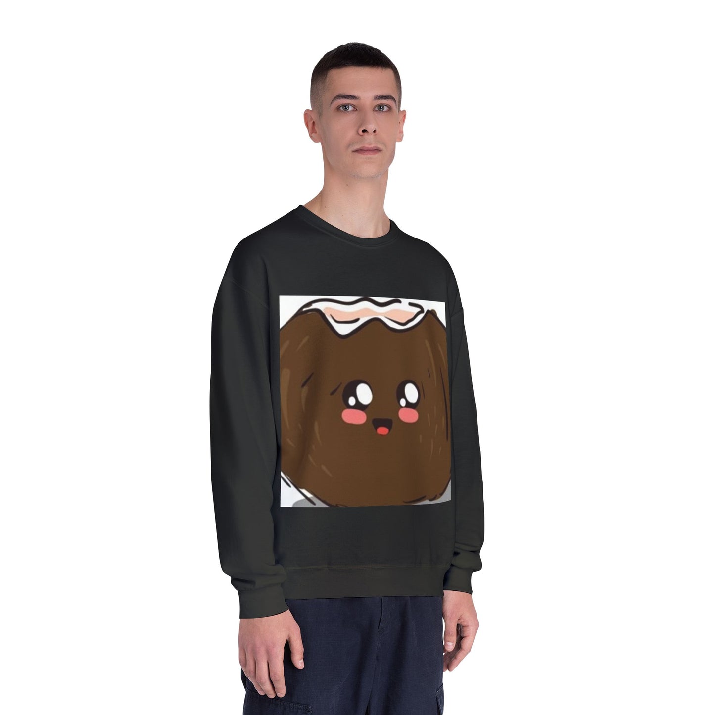 Cute Kawaii Coconut Crewneck Sweatshirt | Unisex Sweatshirt for Food Lovers