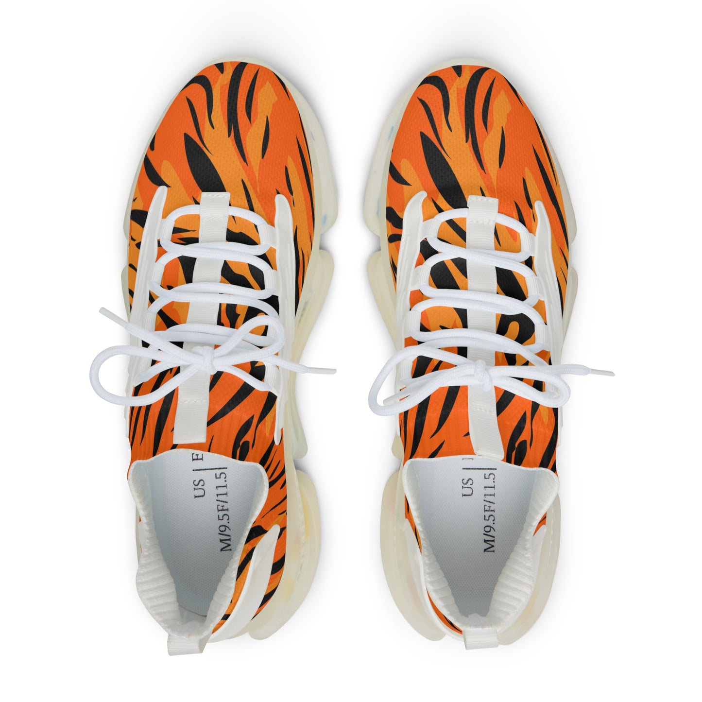 Men's Tiger Print Mesh Sneakers - Stylish, Lightweight Athletic Footwear