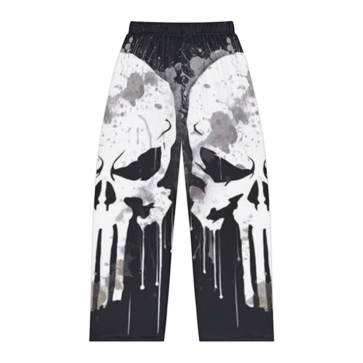 Edgy Skull Print Women's Pajama Pants - Comfortable Loungewear for Sleep and Relaxation