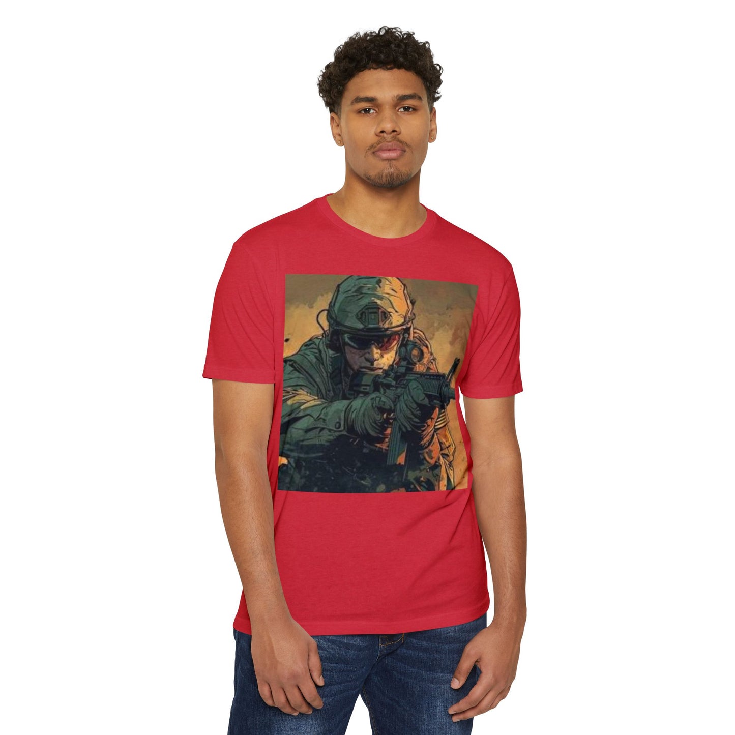 Edgy Skull Graphic T-Shirt - Unisex CVC Jersey