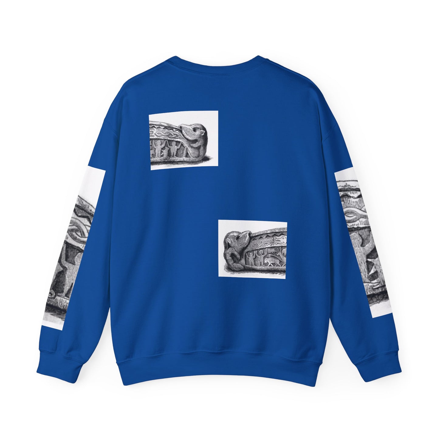 Artistic Unisex Heavy Blend™ Crewneck Sweatshirt - Vintage-Inspired Graphic Design