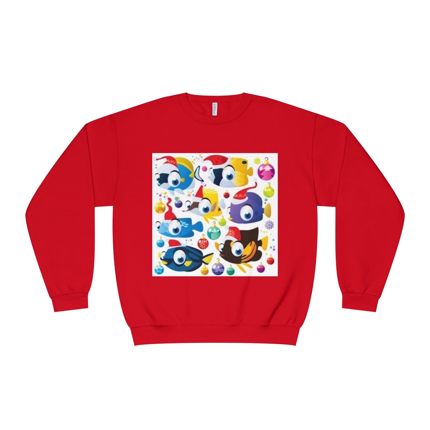 Whimsical Colorful Crewneck Sweatshirt – Fun Cartoon Design