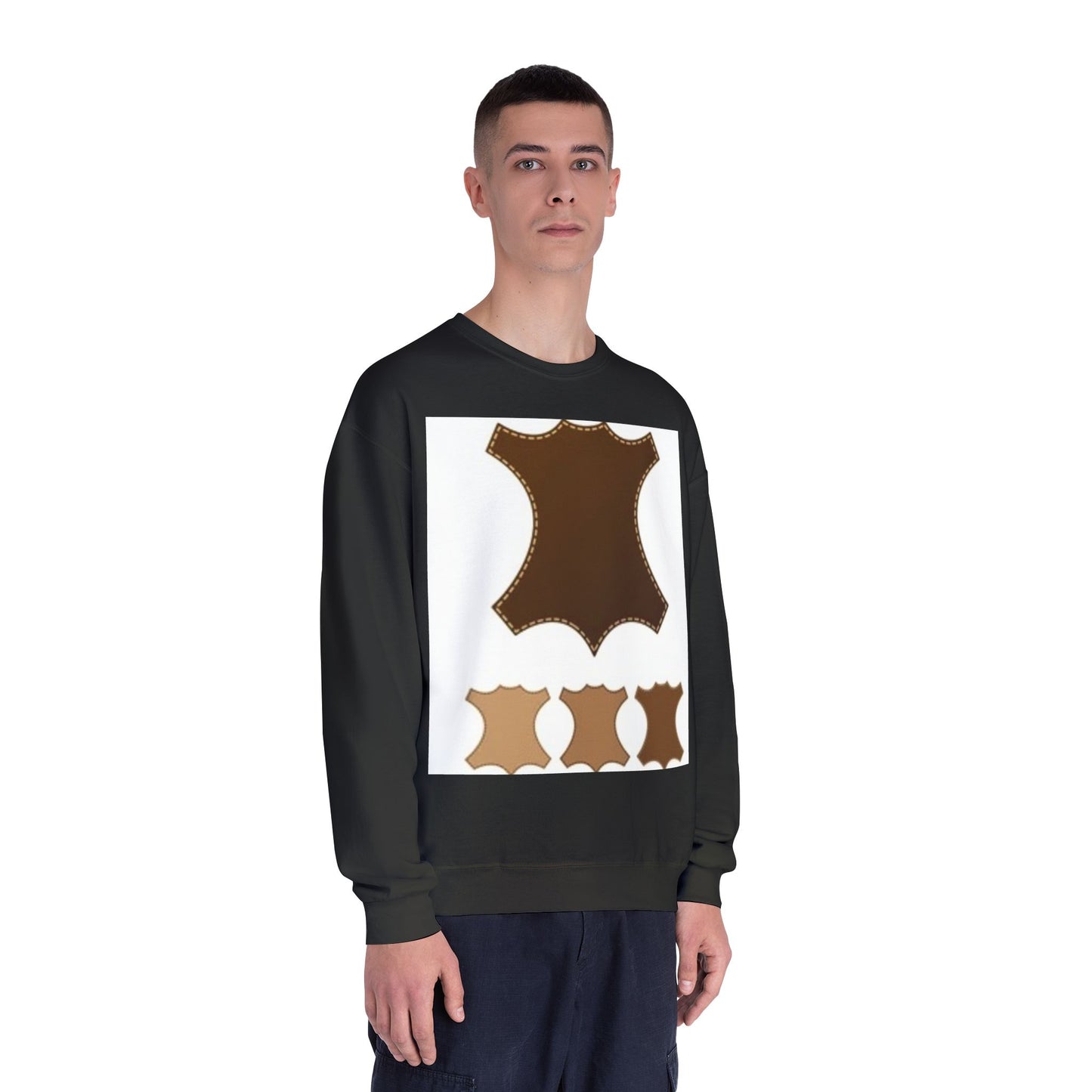 Artisan Leather Pattern Unisex Crewneck Sweatshirt