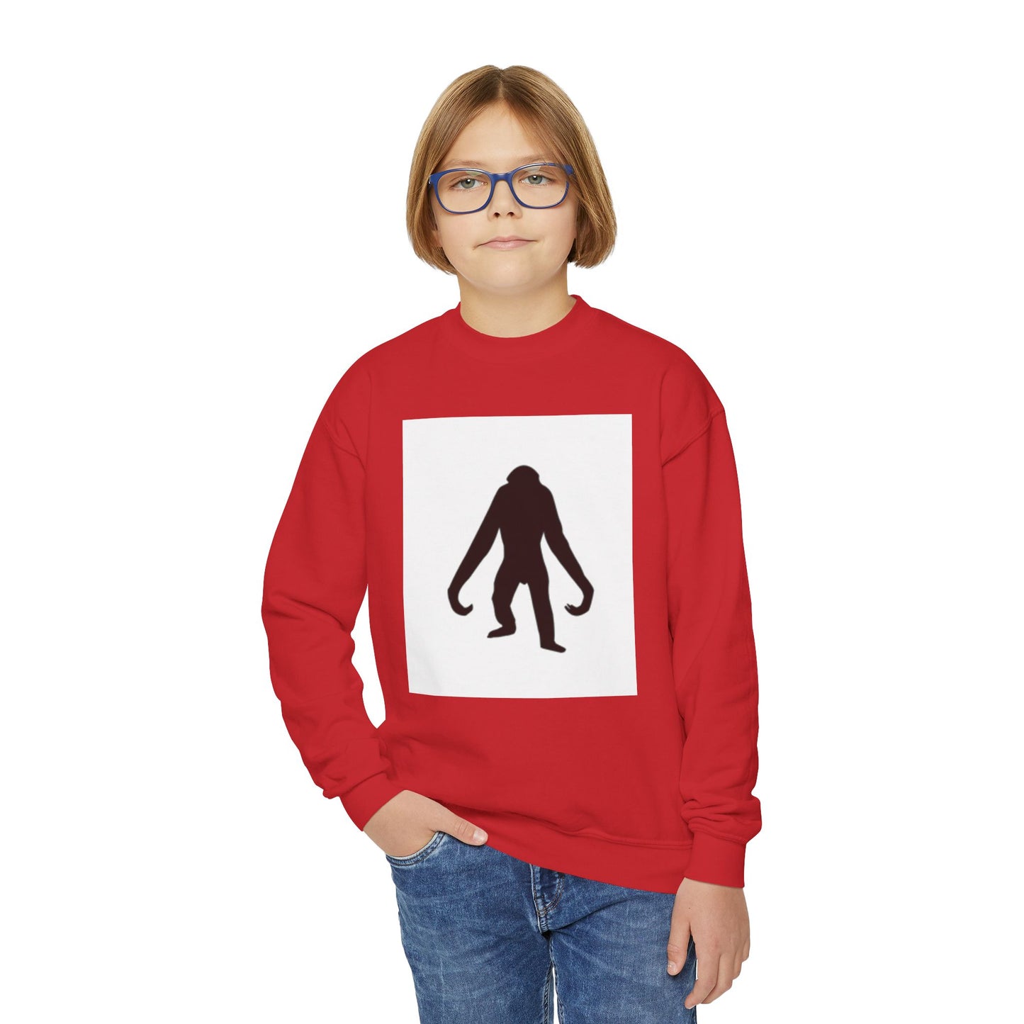 Beach Vibes Youth Crewneck Sweatshirt with Tropical Design