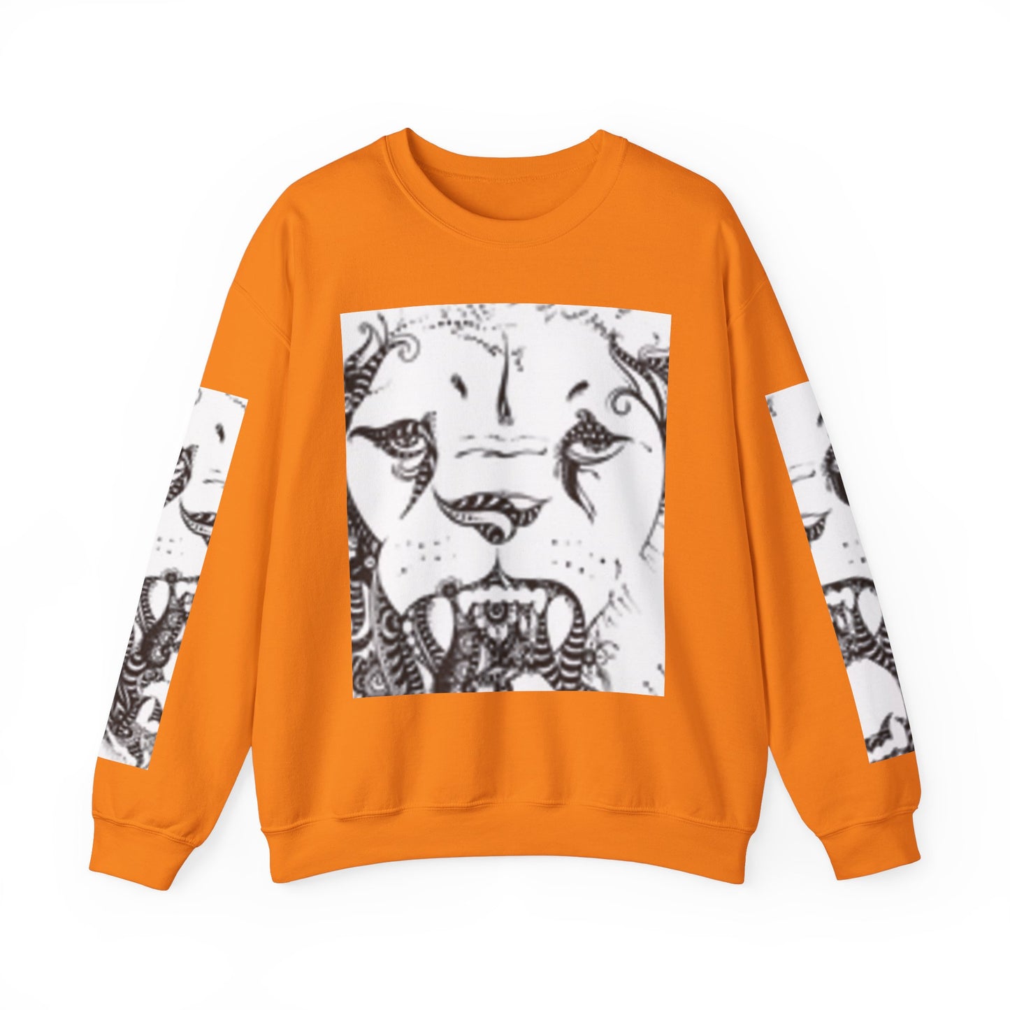 Wild Spirit Lion Graphic Crewneck Sweatshirt | Unisex Heavy Blend