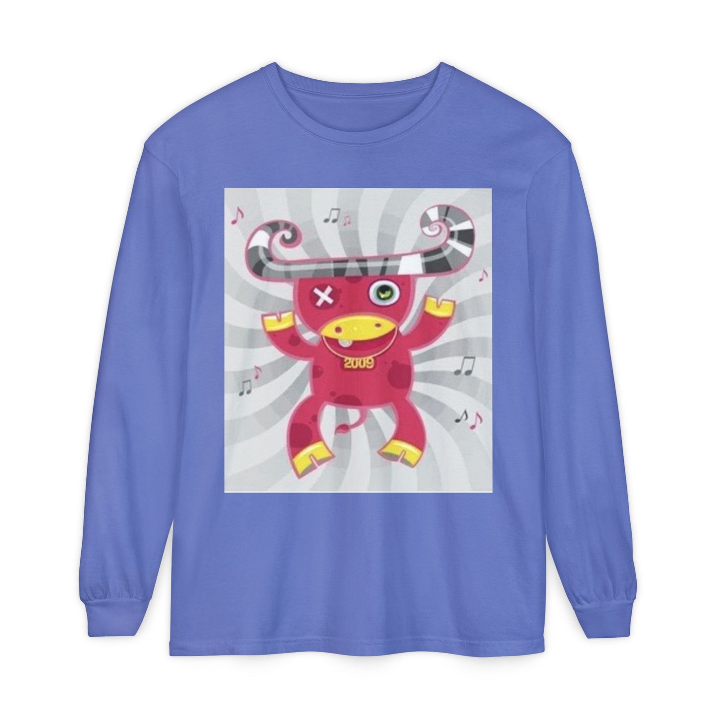 Fun & Quirky Graphic Long Sleeve T-Shirt - Perfect for Music Lovers