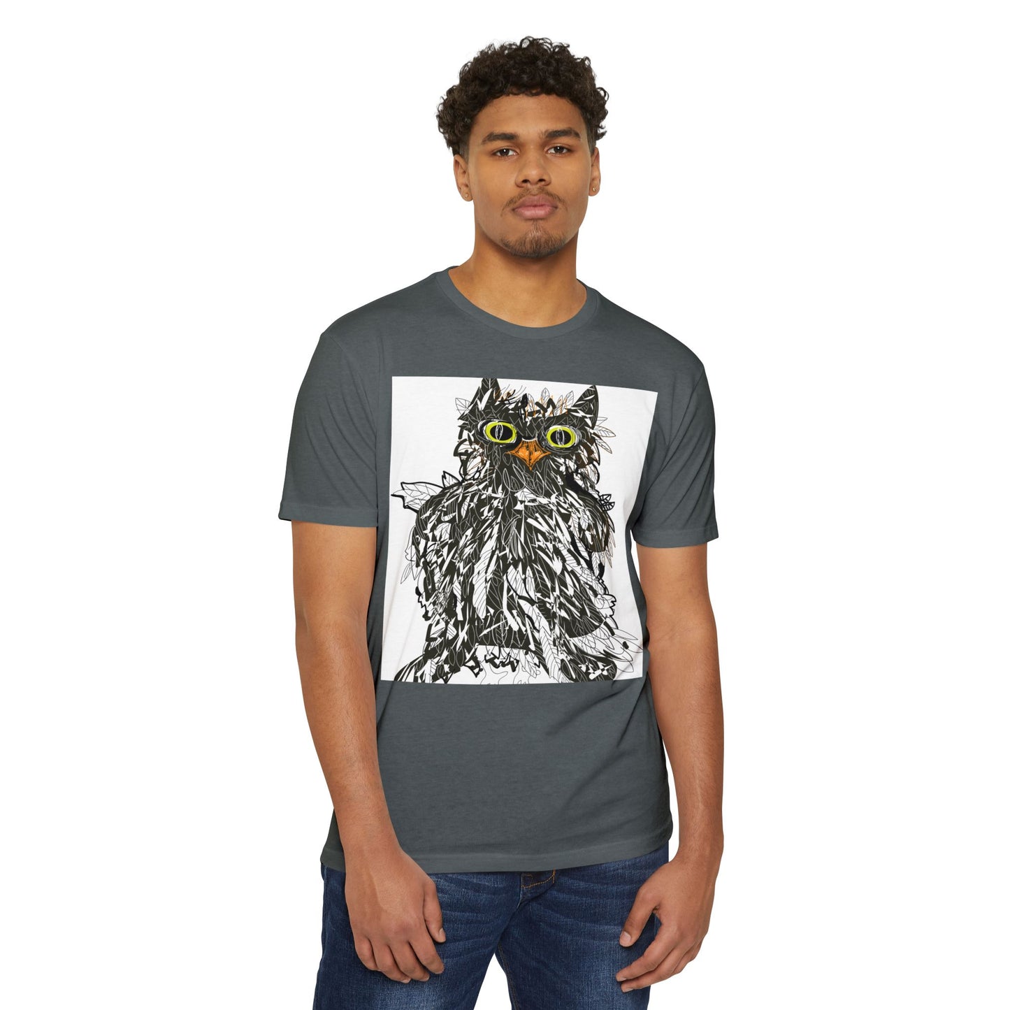 Whimsical Cat Graphic Unisex T-Shirt - Fun & Artsy Apparel