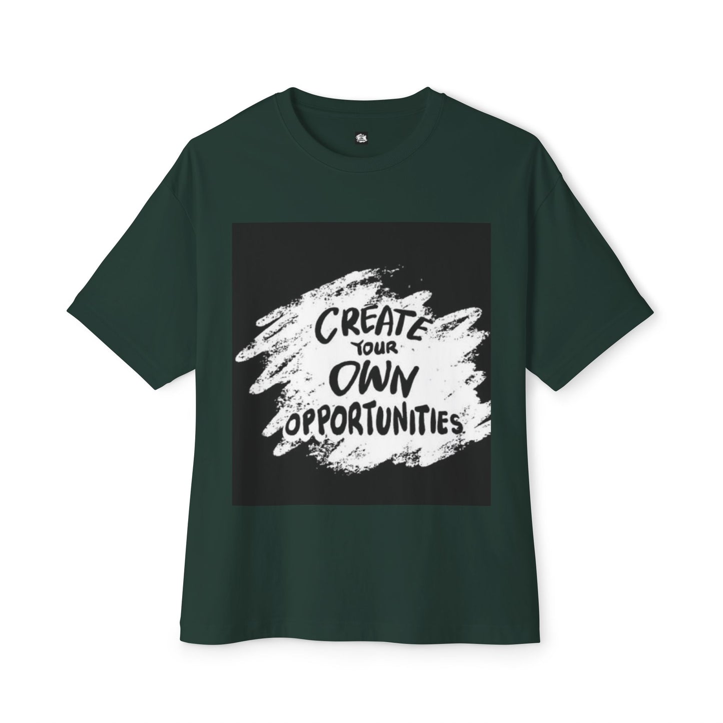 Motivational Oversized T-Shirt - 'Create Your Own Opportunities'